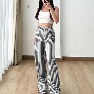 Stripe Pants button highwaist – CL8