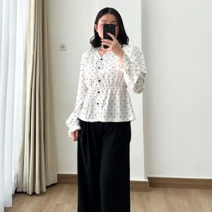 Top Polkadot B&W – AT37
