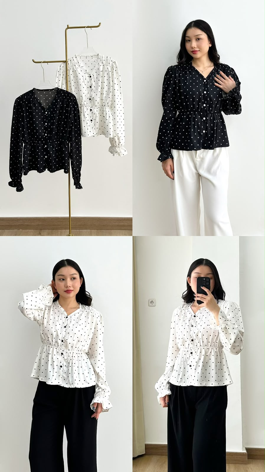 Top Polkadot B&W - AT37 - Image 4