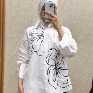 Long-sleeved shirt Flowers - AT41