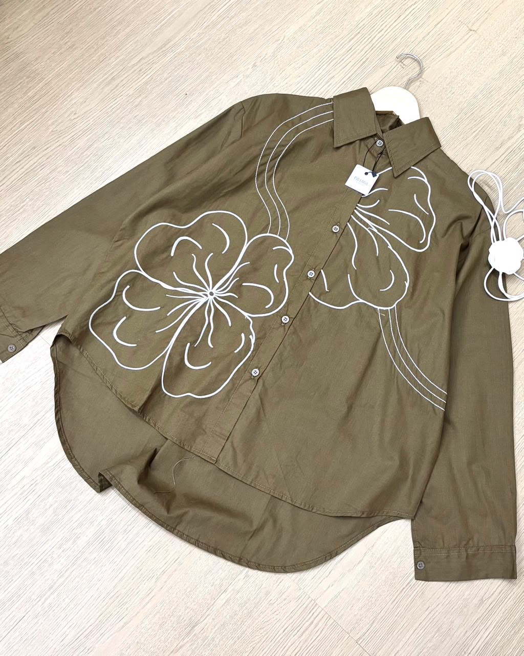 Long-sleeved shirt Flowers - AT41 - Image 5