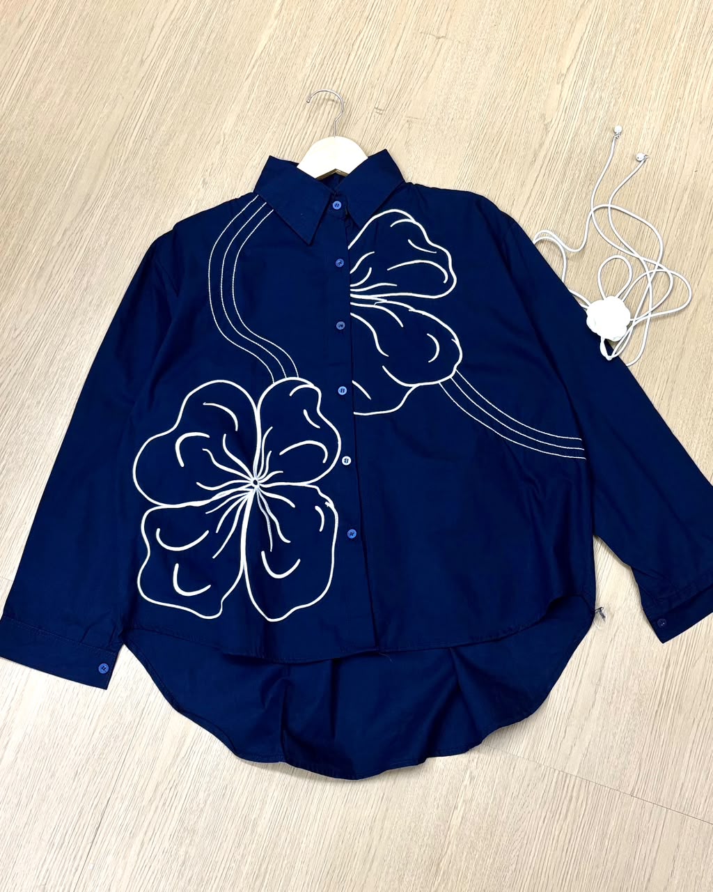 Long-sleeved shirt Flowers - AT41 - Image 6