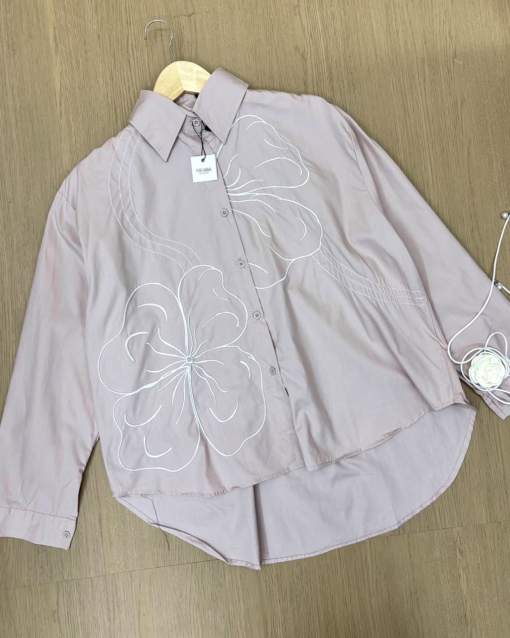 Long-sleeved shirt Flowers - AT41 - Image 4